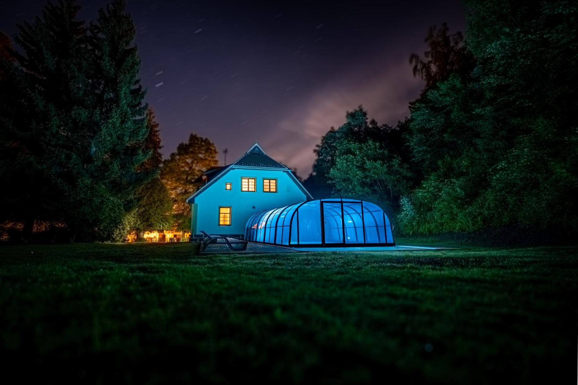 Villa With A Covered Pool, Park, And Playground Svoboda nad Upou